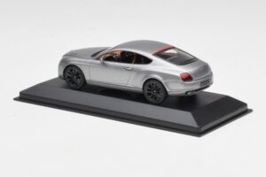 Bentley Continental GT Grijs Met Zwarte Velgen Minichamps 1:43 BENTLEY001 Metaal — afbeelding 3 van 4