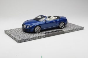 Bentley Continental GT Speed Cabriolet Blauw Minichamps 1:18 107139331 Metaal