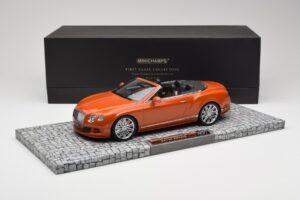 Bentley Continental GT Speed Cabriolet Orange Metallic Minichamps 1:18 107139430 Metaal — afbeelding 6 van 6