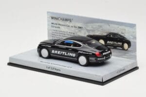 Bentley Continental GT World Record Car on Ice Zwart Minichamps 1:43 436139026-O Metaal — afbeelding 3 van 4