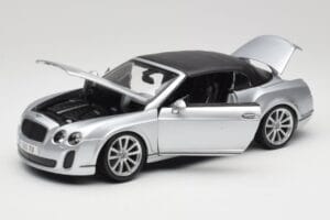 Bentley Continental Supersports Cabriolet 1e Generatie Zilver Bburago 1:18 18-11037S Metaal — afbeelding 2 van 8