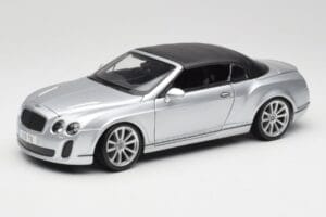 Bentley Continental Supersports Cabriolet 1e Generatie Zilver Bburago 1:18 18-11037S Metaal