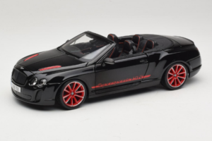 Bentley Continental Supersports ISR Cabriolet Zwart Met Rode Velgen Bburago 1:18 18-11035 Metaal