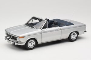 BMW 1600 Cabriolet Zilver Minichamps 1:18 80430145819 Metaal