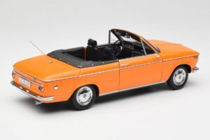 BMW 1600 Cabriolet Oranje Minichamps 1:18 100021030-O Metaal — afbeelding 3 van 8