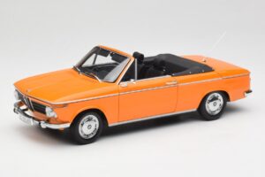 BMW 1600 Cabriolet Oranje Minichamps 1:18 100021030-O Metaal