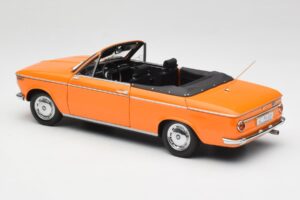 BMW 1600 Cabriolet Oranje Minichamps 1:18 100021030-O Metaal — afbeelding 7 van 8