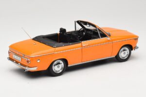 BMW 1600 E10 Cabriolet Oranje Minichamps 1:18 100021030 Metaal — afbeelding 3 van 8