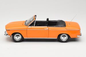 BMW 1600 E10 Cabriolet Oranje Minichamps 1:18 100021030 Metaal — afbeelding 4 van 8
