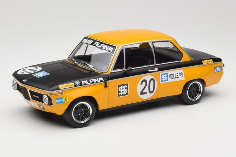 BMW 1600 E10 #20 Alpina H. Marko Class Winner Austria Trophy Salzburg ETCC 1970 Minichamps 1:18 155702620 Metaal