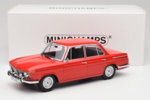 BMW 1800 Ti Karmijn Rood Minichamps 1:18 107024001 Metaal — afbeelding 6 van 6