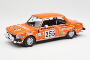 BMW 2002 Jagermeister #255 W. Stiller Rally Monte Carlo 1973 IXO 1:18 18RMC165 Metaal