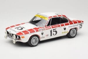BMW 2800 CS E9 #15 Team Marabout Gaye / S. Braillard 24 Hours of Spa 1972 Minichamps 1:18 155722715 Metaal