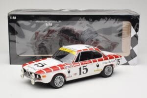 BMW 2800 CS E9 #15 Team Marabout Gaye / S. Braillard 24 Hours of Spa 1972 Minichamps 1:18 155722715 Metaal — afbeelding 6 van 6