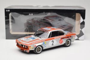 BMW 2800 CS E9 #2 Team Schnitzer J. Fitzpatrick / H. Heyer Winners Grand Prix Touring Cars Nurburgring 1972 Minichamps 1:18 1 — afbeelding 6 van 6