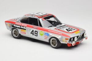 BMW 2800 CS E9 #49 Team Schnitzer G. Herzog / H. Heyer 24 Hours of Spa 1972 Minichamps 1:18 155722749 Metaal — afbeelding 4 van 6