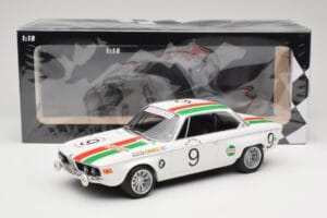 BMW 2800 CS E9 #9 Castrol BMW T. Moorkens / E. Haxhe 24 Hours of Spa 1971 Minichamps 1:18 155712709 Metaal — afbeelding 6 van 6