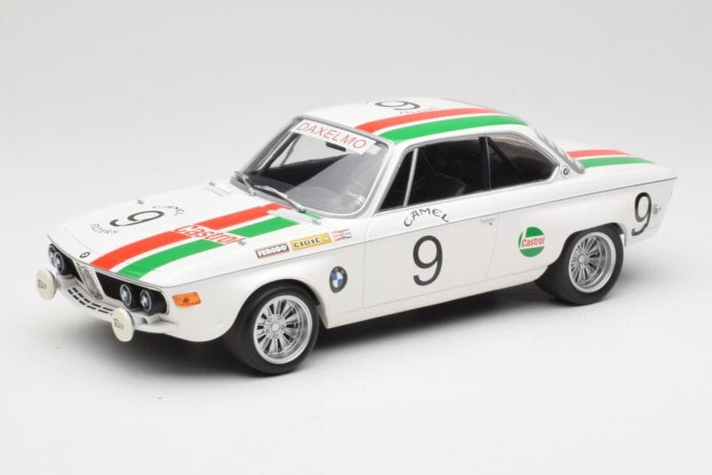 BMW 2800 CS E9 #9 Castrol BMW T. Moorkens / E. Haxhe 24 Hours of Spa 1971 Minichamps 1:18 155712709 Metaal