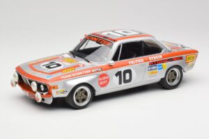 BMW 2800 CS Team Schnitzer #10 J. Fitzpatrick / J. Peltier Spa 1972 Minichamps 1:18 155722710 Metaal