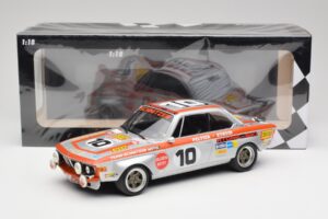 BMW 2800 CS Team Schnitzer #10 J. Fitzpatrick / J. Peltier Spa 1972 Minichamps 1:18 155722710 Metaal — afbeelding 6 van 6