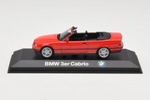 BMW 3 Series E30 Cabriolet Rood Minichamps 1:43 80429421500 Metaal