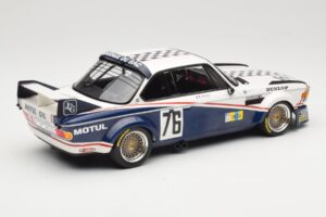 BMW 3.0 CSL E9 Garage Du Bac #76 P. Depnic / H. Coulon 24 Hours of Le Mans 1977 Minichamps 1:18 155772576 Metaal — afbeelding 2 van 6