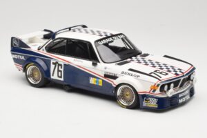 BMW 3.0 CSL E9 Garage Du Bac #76 P. Depnic / H. Coulon 24 Hours of Le Mans 1977 Minichamps 1:18 155772576 Metaal — afbeelding 4 van 6