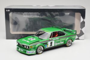 BMW 3.0 CSL E9 #1 Alpina G. Nilsson / D. Quester Winners Nürburgring 1977 Minichamps 1:18 155772501 Metaal — afbeelding 6 van 6