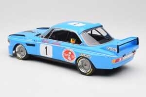BMW 3.0 CSL E9 #1 Precision Liegeoise J. Peltier / C. Lafosse Winners 4 Hours Monza 1974 Minichamps 1:18 155742681 Metaal — afbeelding 4 van 6