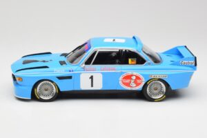 BMW 3.0 CSL E9 #1 Precision Liegeoise J. Peltier / C. Lafosse Winners 4 Hours Monza 1974 Minichamps 1:18 155742681 Metaal — afbeelding 5 van 6