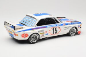 BMW 3.0 CSL E9 #15 BMW Alpina J. Peltier / H. Menzel 24 Hours of Spa 1973 Minichamps 1:18 155732695 Metaal — afbeelding 2 van 6