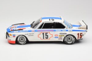 BMW 3.0 CSL E9 #15 BMW Alpina J. Peltier / H. Menzel 24 Hours of Spa 1973 Minichamps 1:18 155732695 Metaal — afbeelding 3 van 6
