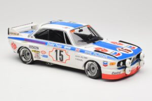 BMW 3.0 CSL E9 #15 BMW Alpina J. Peltier / H. Menzel 24 Hours of Spa 1973 Minichamps 1:18 155732695 Metaal — afbeelding 4 van 6