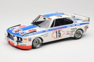 BMW 3.0 CSL E9 #15 BMW Alpina J. Peltier / H. Menzel 24 Hours of Spa 1973 Minichamps 1:18 155732695 Metaal