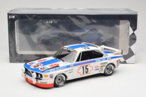 BMW 3.0 CSL E9 #15 BMW Alpina J. Peltier / H. Menzel 24 Hours of Spa 1973 Minichamps 1:18 155732695 Metaal — afbeelding 6 van 6