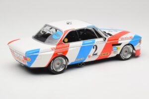 BMW 3.0 CSL E9 #2 Luigi Racing A. de Fierlant / P. Xhenceval Winners 24 Hours of Spa 1975 Minichamps 1:18 155752602 Metaal — afbeelding 2 van 6