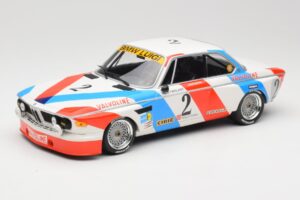 BMW 3.0 CSL E9 #2 Luigi Racing A. de Fierlant / P. Xhenceval Winners 24 Hours of Spa 1975 Minichamps 1:18 155752602 Metaal