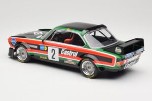 BMW 3.0 CSL E9 #2 Luigi Racing J-M. de Wael / A. de Fierlant Winners GP Nurburgring 1976 Minichamps 1:18 155762502 Metaal — afbeelding 5 van 6