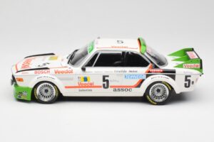 BMW 3.0 CSL E9 #5 Assoc Interim J-C. Chavan / A. Detrin Winners 24 Hours of Spa 1976 Minichamps 1:18 155762505 Metaal — afbeelding 3 van 6