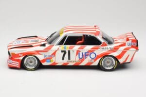 BMW 3.0 CSL E9 #71 Luigi Racing P. Xhenceval / J. Dieudonné 24 Hours of Le Mans 1977 Minichamps 1:18 155772571 Metaal — afbeelding 3 van 6