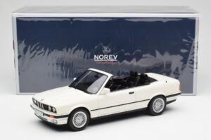BMW 325i E30 Cabriolet Alpine Wit Norev 1:18 183213 Metaal — afbeelding 6 van 6