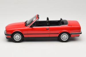 BMW 325i E30 Cabriolet Helder Rood Otto 1:18 OT1194 Hars — afbeelding 3 van 6