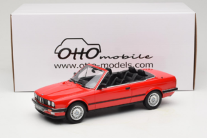BMW 325i E30 Cabriolet Helder Rood Otto 1:18 OT1194 Hars — afbeelding 6 van 6