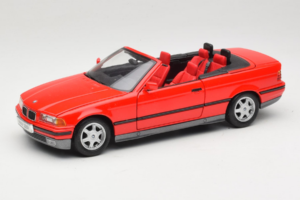 BMW 325i E36 Cabriolet Rood Maisto 1:18 50229 Metaal
