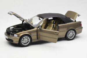 BMW 328Ci E46 Cabriolet Individual Messing Metallic Beperkte Oplage Kyosho 1:18 80430395004 Metaal — afbeelding 2 van 8