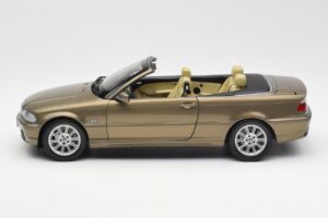 BMW 328Ci E46 Cabriolet Individual Messing Metallic Beperkte Oplage Kyosho 1:18 80430395004 Metaal — afbeelding 4 van 8