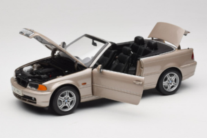 BMW 328i E46 Cabriolet Sand Beige Metallic Kyosho 1:18 80430009756 Metaal — afbeelding 2 van 9