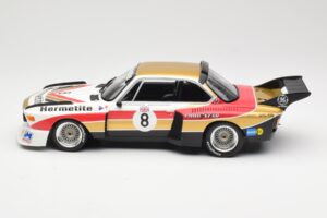 BMW 3.5 CSL E9 Hermetite #8 J. Fitzpatrick / T. Walkinshaw 1000 km Nurburgring 1976 Minichamps 1:18 155762608 Metaal — afbeelding 3 van 6