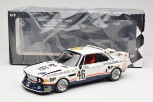 BMW 3.5 CSL E9 #46 Team Brock P. Brock / F. Muir / J. Aubriet 24 Hours of Le Mans 1976 Minichamps 1:18 153762646 Metaal — afbeelding 6 van 6