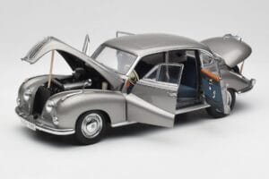 BMW 502 2.6 Luxus Silver Beige Metallic AUTOart 1:18 70591 Metaal — afbeelding 2 van 8